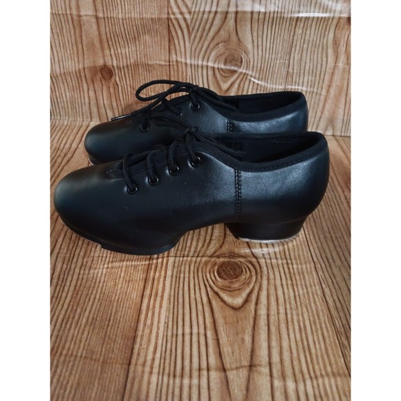 Bokimd Kids Lace Black Tap Shoes-2.5 NWOT. Left insole needs to glue.(SKU099) - Picture 2 of 7